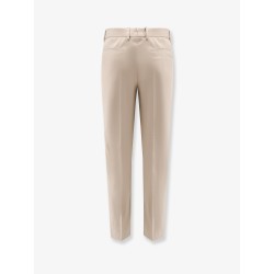 Cotton and silk trousers
