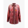 Silk shirt with Gucci Flora print