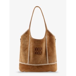 Ivy suede and crochet shoulder bag