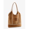 Ivy suede and crochet shoulder bag