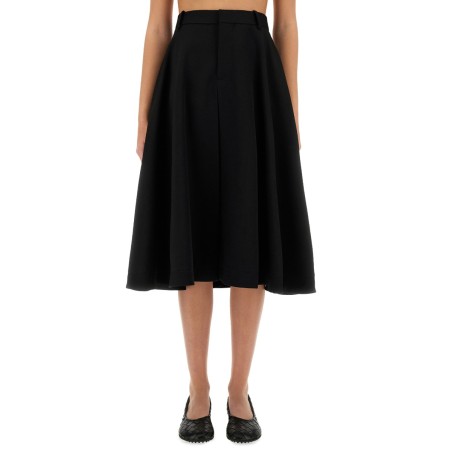 GRAIN DE POUDRE WOOL SKIRT