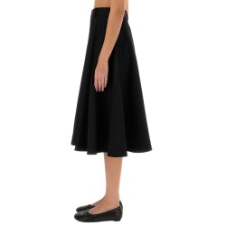 GRAIN DE POUDRE WOOL SKIRT