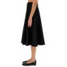 GRAIN DE POUDRE WOOL SKIRT