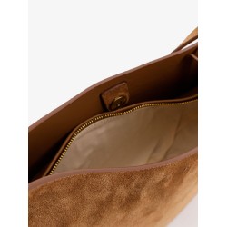 Suede crossbody bag