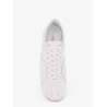 Canvas low-top sneakers with leather profiles