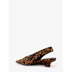 Ponyskin slingback pumps