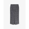 Herringbone motif cotton skirt