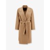 Valle cashmere coat with belt at waist