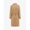 Valle cashmere coat with belt at waist