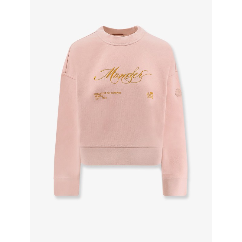 Cotton sweatshirt with Logo patch