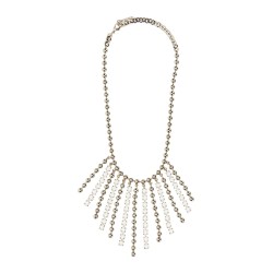 COLLANA IN CRISTALLO E CATENA CON FRANGE