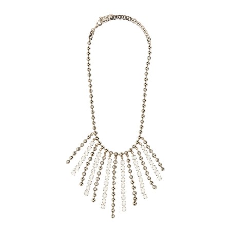 COLLANA IN CRISTALLO E CATENA CON FRANGE