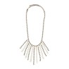 COLLANA IN CRISTALLO E CATENA CON FRANGE