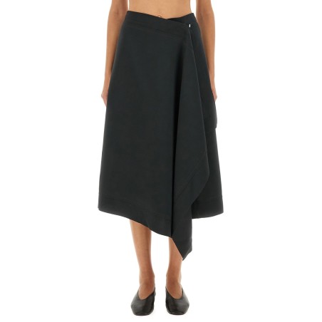 WOOL "WRAPPED" SKIRT