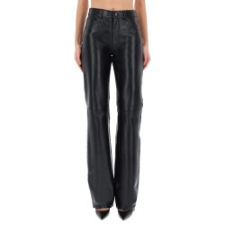 "STAR BLACK DENIM & LEATHER" PANTS