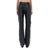 "STAR BLACK DENIM & LEATHER" PANTS