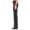 "STAR BLACK DENIM & LEATHER" PANTS