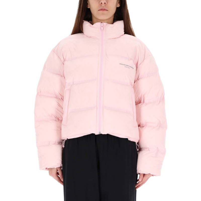 CROPPED JACKET WITH LOGO