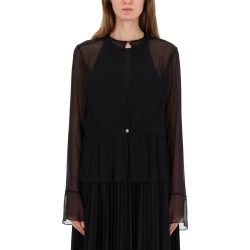 BLOUSE WITH WRINKLED FINISH