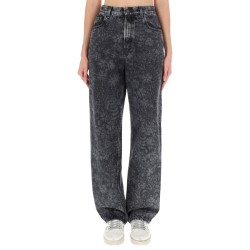 JEANS WITH FLORAL PATTERN