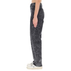 JEANS WITH FLORAL PATTERN