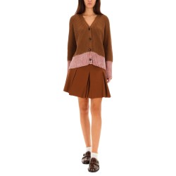 CARDIGAN WITH "COLOR BLOCK" PATTERN