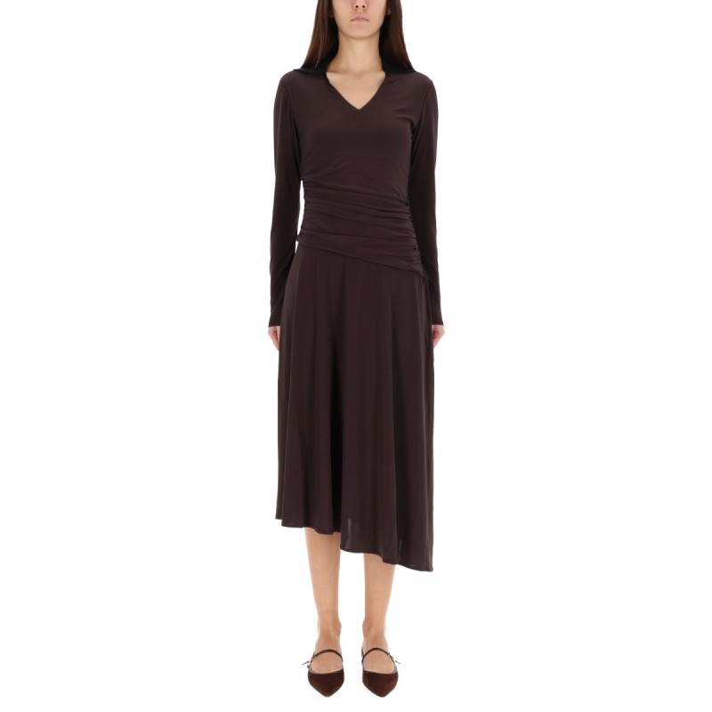 ASYMMETRICAL MIDI DRESS