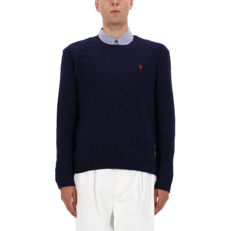 WOOL AND CASHMERE CABLE KNIT SWEATER