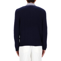 WOOL AND CASHMERE CABLE KNIT SWEATER