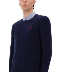 WOOL AND CASHMERE CABLE KNIT SWEATER