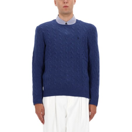 WOOL AND CASHMERE CABLE KNIT SWEATER