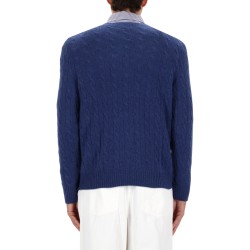 WOOL AND CASHMERE CABLE KNIT SWEATER