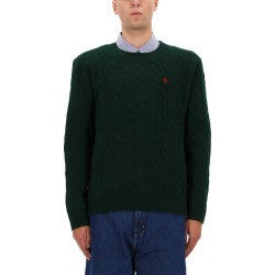 WOOL AND CASHMERE CABLE KNIT SWEATER