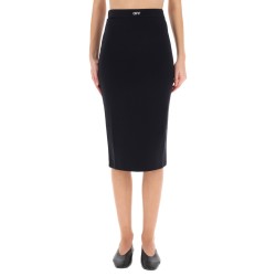 MIDI SKIRT WITH LOGO