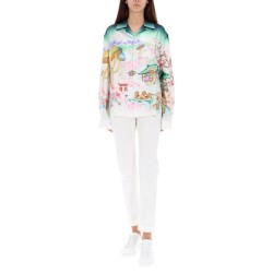 "FLOWER" PRINT SHIRT