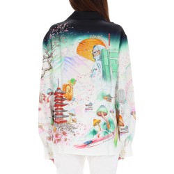 "FLOWER" PRINT SHIRT