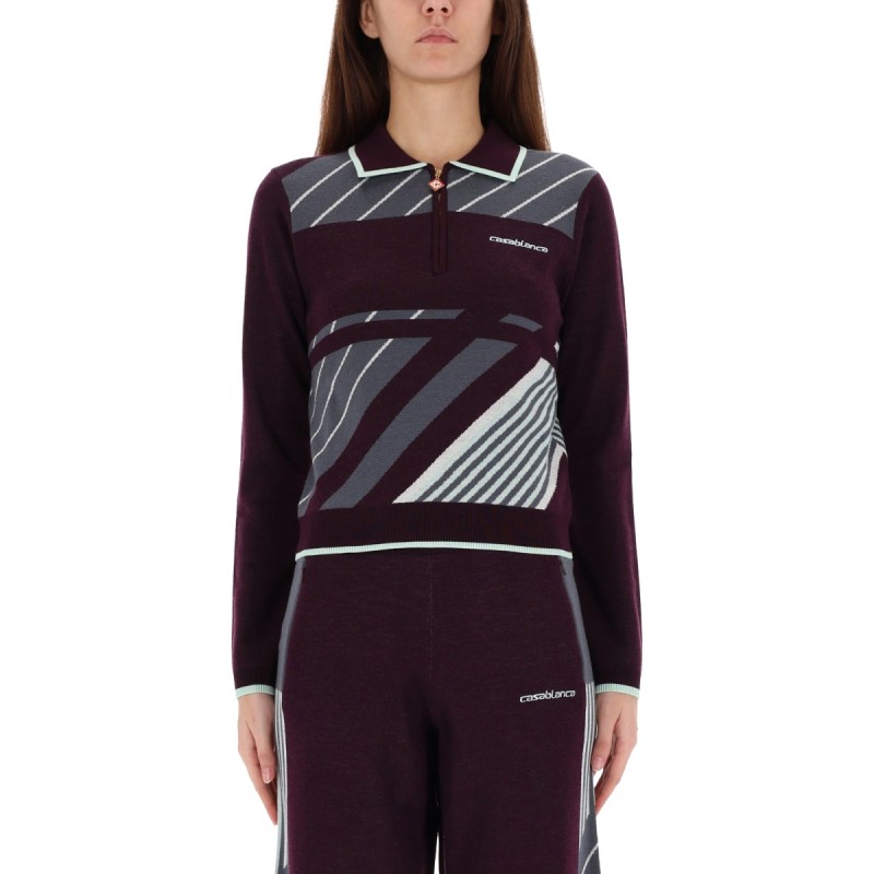 "DIAGONAL" TENNIS POLO SHIRT