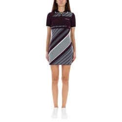 "DIAGONAL" TENNIS POLO DRESS