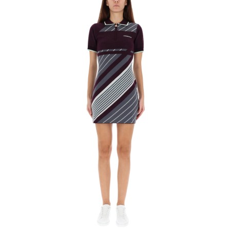 "DIAGONAL" TENNIS POLO DRESS