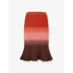 Dégradé mohair and wool skirt