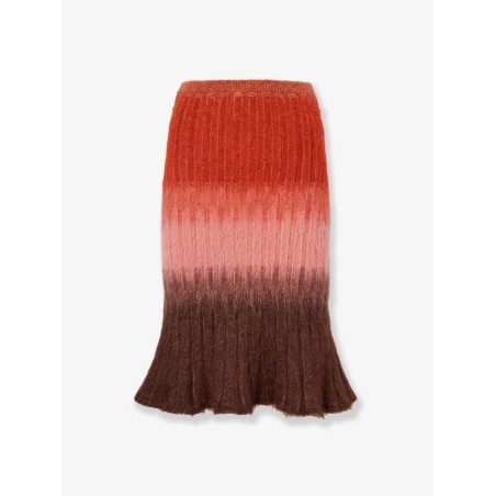 Dégradé mohair and wool skirt