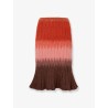 Dégradé mohair and wool skirt
