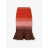 Dégradé mohair and wool skirt