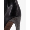 Leather boots with Monili detail on the heel