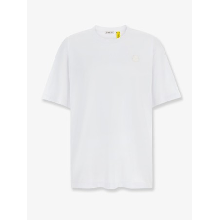 Cotton t-shirt with logo patch on the front