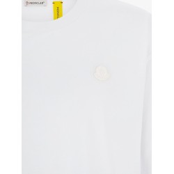 Cotton t-shirt with logo patch on the front