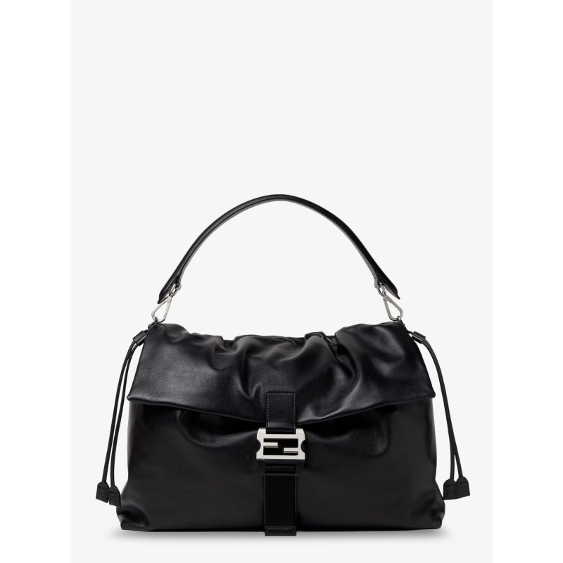 Fendi Flux Maxi Messenger leather crossbody bag