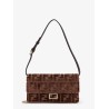 Wallet On Chain Baguette FF velvet jacquard bag