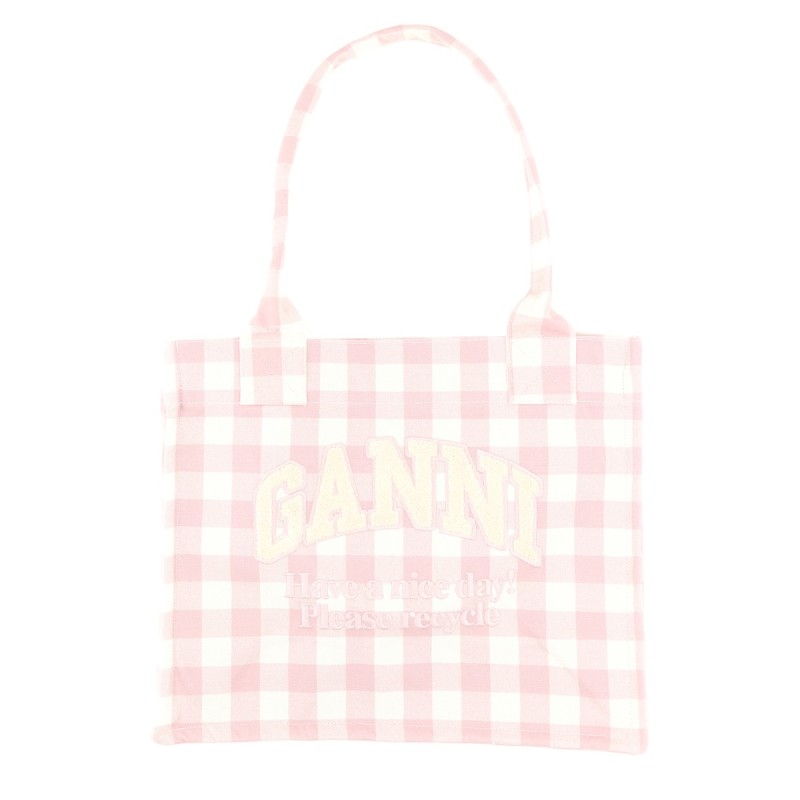 "VICKY CHECK" TOTE BAG LARGE