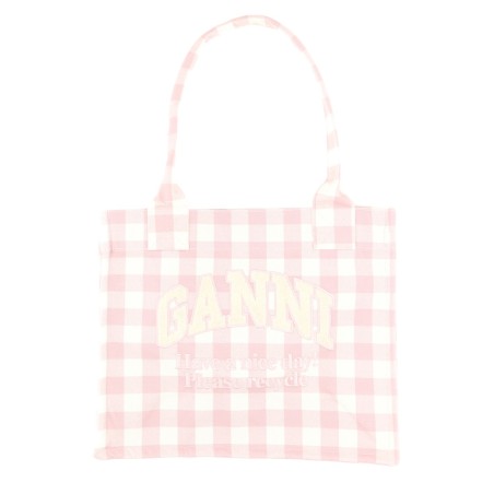 "VICKY CHECK" TOTE BAG LARGE